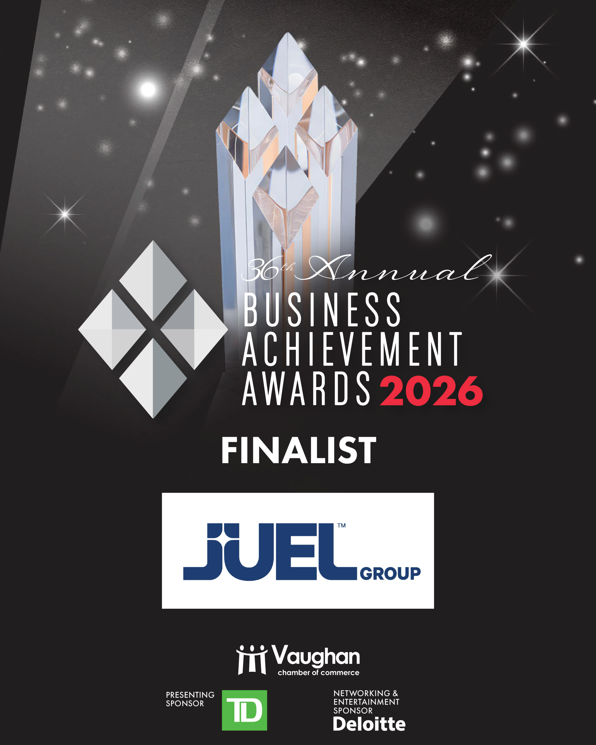 Juel Group Named Finalist for Vaughan Business Achievement Award